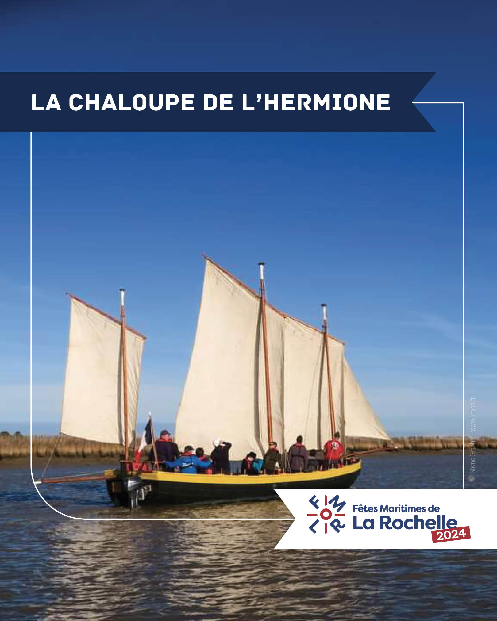 La chaloupe de l'Hermione aux Fêtes Maritimes de La Rochelle 2024